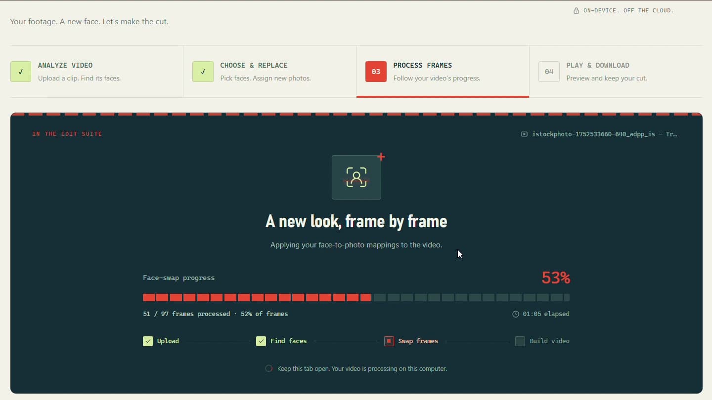 Follow actual processed and total frame counts